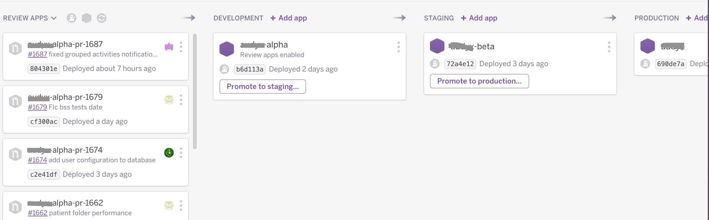 Heroku pipeline